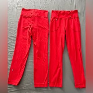 Women's Lululemon Red leggings
